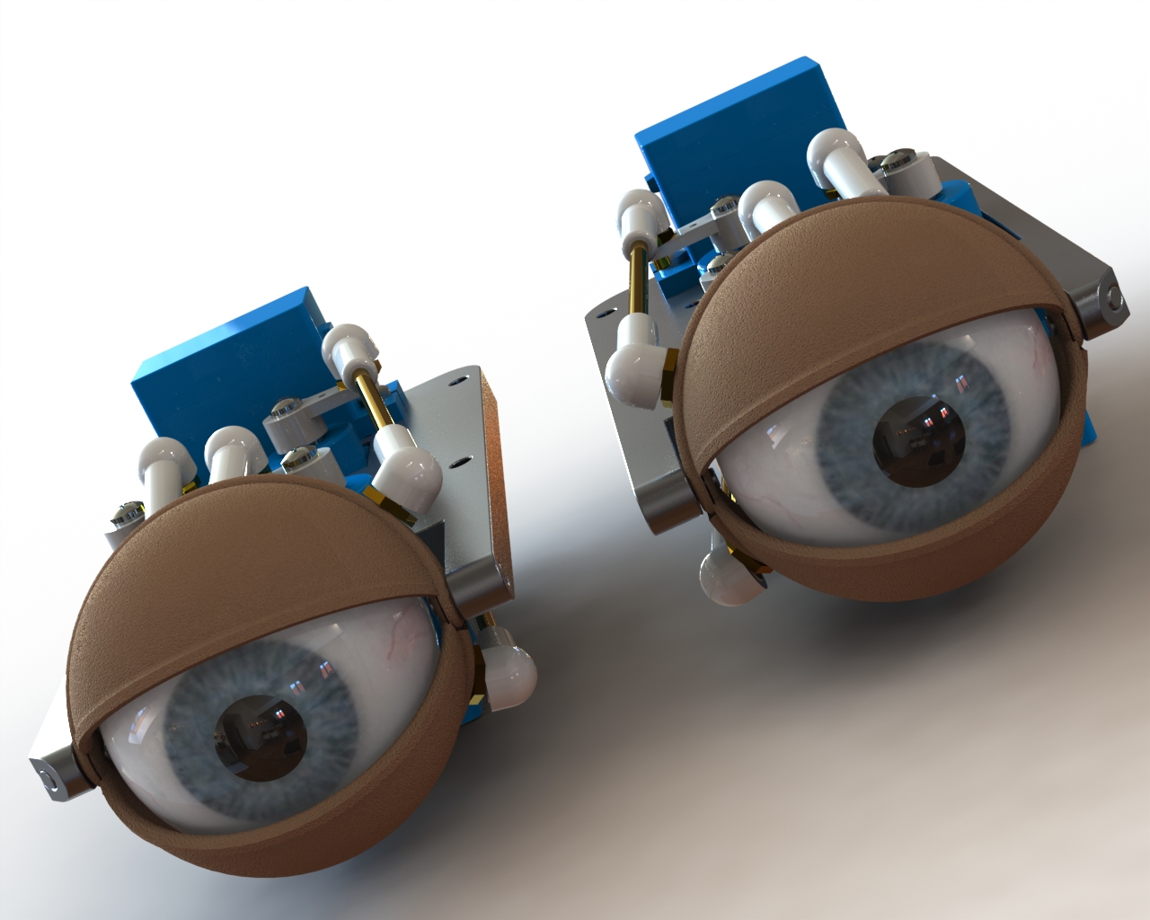 机器人眼睛气动控制装置